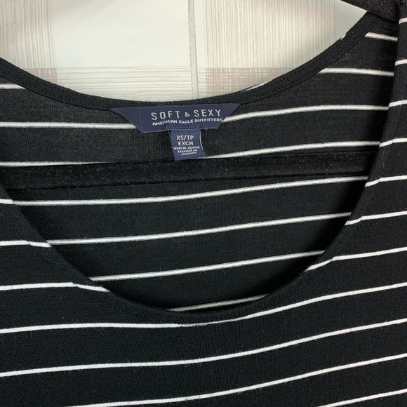 American Eagle Soft & Sexy Cut Out Dress Striped - Picture 5 of 6